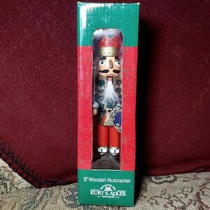 Kurt S. Adler Wooden Nutcracker, 9"